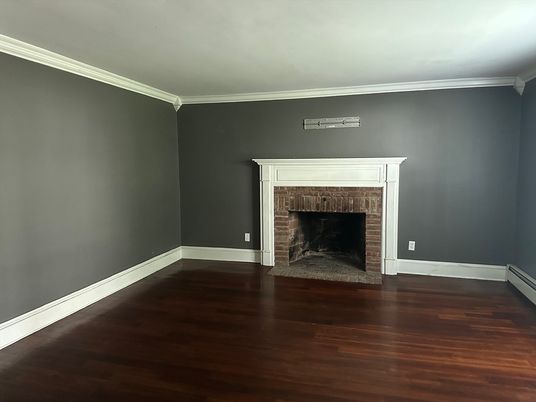 Empty room, Fireplace, Interior, Wood Texture Flooring
