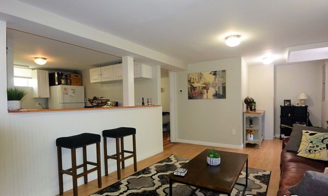 Interior, Kitchen, Living room, Wood Texture Flooring