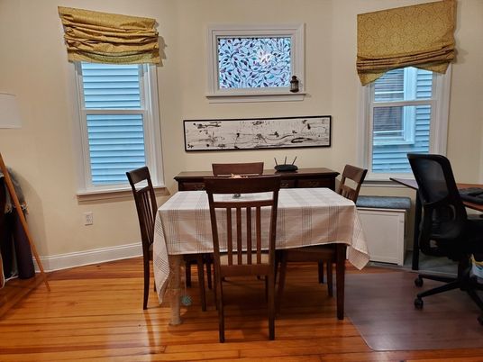 Dining room, Interior, Wood Texture Flooring