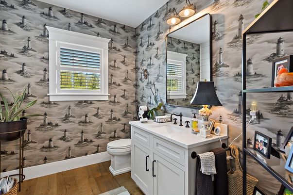 Bathroom, Interior, Wood Texture Flooring