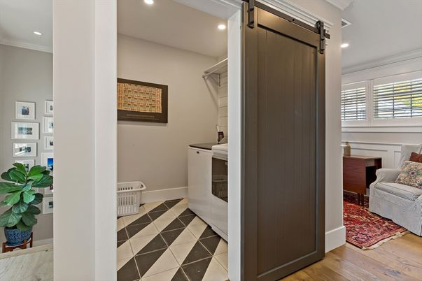 Fireplace, Interior, Recessed Lighting, Wood Texture Flooring
