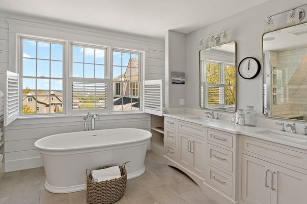 Bathroom, Dual Sink Vanities, Free Standing Baths, Interior