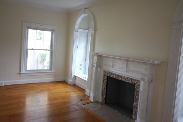 Empty room, Fireplace, Interior, Wood Texture Flooring