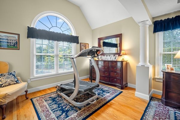 Fitness Equipment, Interior, Wood Texture Flooring