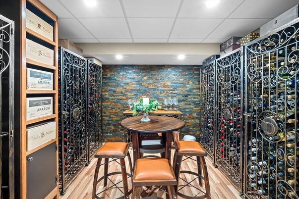 Interior, Recessed Lighting, Wine Storage, Wood Texture Flooring