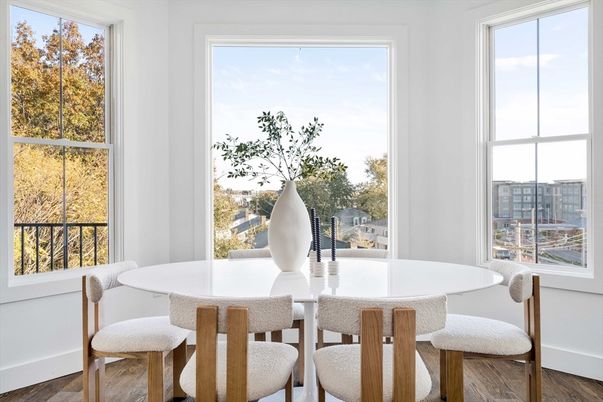 Dining room, Interior, Wood Texture Flooring