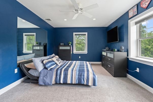 Bedroom, Interior, Recessed Lighting