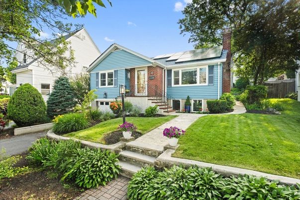 Exterior, Facade, Brick Facade, Solar Panels, Cape Cod