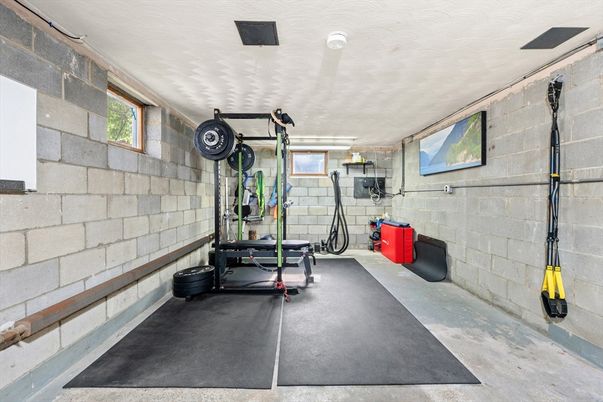 Fitness Equipment, Interior, Stone Walls