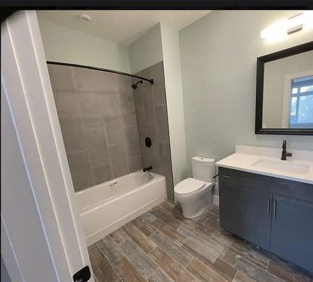 Bathroom, Interior, Wood Texture Flooring