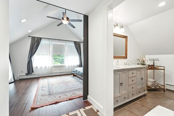 Bathroom, Bedroom, Interior, Recessed Lighting, Wood Texture Flooring