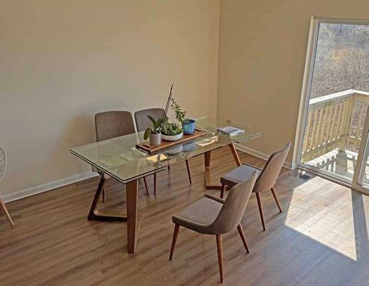 Dining room, Interior, Wood Texture Flooring