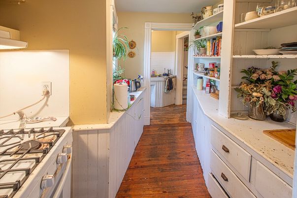 Interior, Kitchen, Wood Texture Flooring