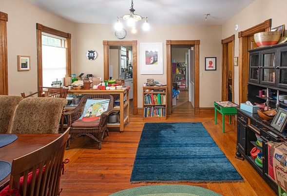 Home Office, Interior, Wood Texture Flooring