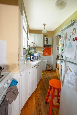 Interior, Kitchen, Wood Texture Flooring