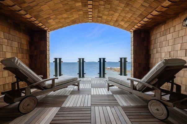 Exterior, Water, Wood Texture Flooring