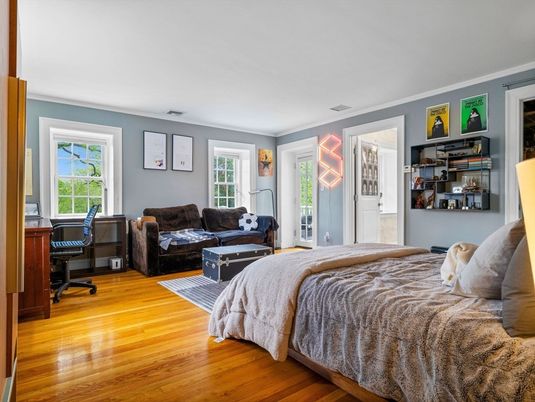Bedroom, Interior, Wood Texture Flooring