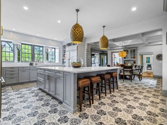 Dining room, Interior, Kitchen, Pendant Lights, Recessed Lighting