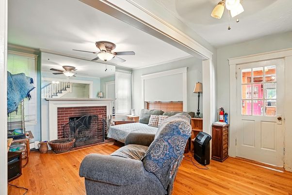 Fireplace, Interior, Living room, Wood Texture Flooring
