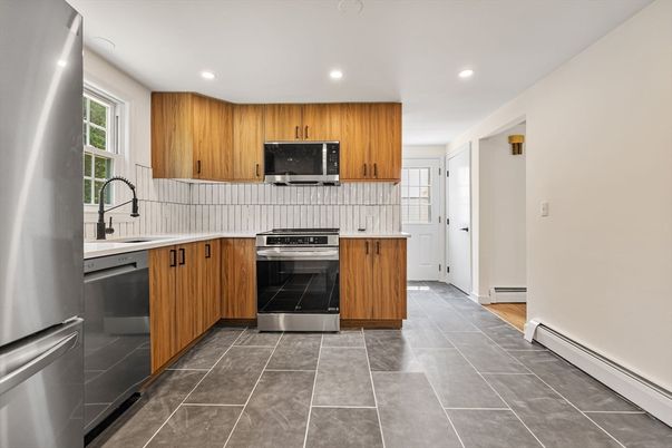 Interior, Kitchen, Recessed Lighting, Stainless Steel Appliances