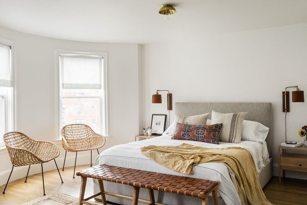 Bedroom, Interior, Wood Texture Flooring