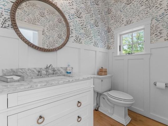 Bathroom, Interior, Wood Texture Flooring