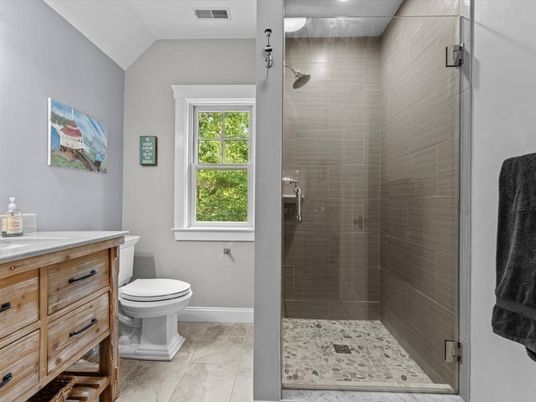 Bathroom, Glass Shower, Interior