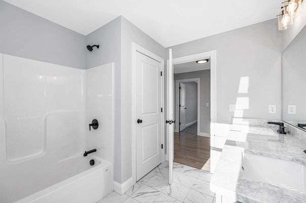 Bathroom, Interior, Marble, Wood Texture Flooring