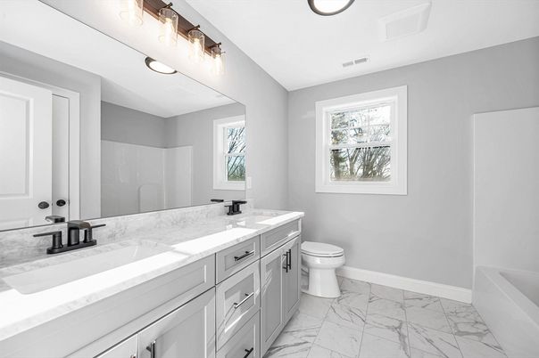 Bathroom, Dual Sink Vanities, Interior, Marble