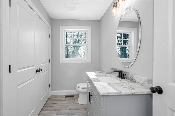 Bathroom, Interior, Wood Texture Flooring