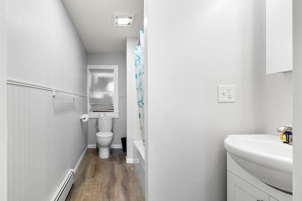 Bathroom, Interior, Wood Texture Flooring