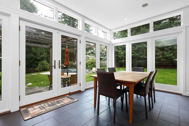 Dining room, Interior, Recessed Lighting, Sun Room