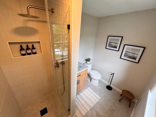 Bathroom, Glass Shower, Interior