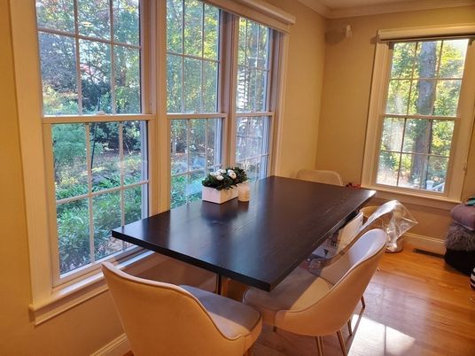 Dining room, Interior, Wood Texture Flooring