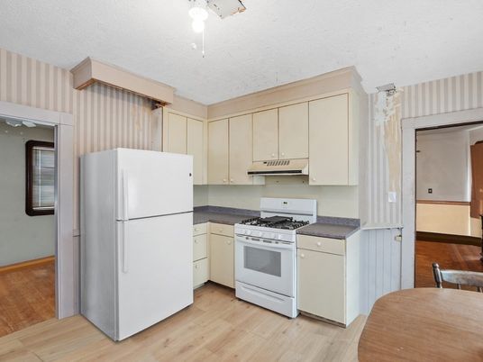 Interior, Kitchen, Wood Texture Flooring