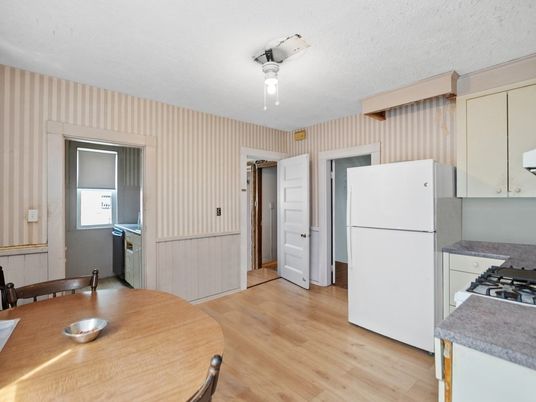 Interior, Kitchen, Wood Texture Flooring