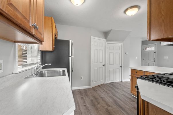 Interior, Kitchen, Wood Texture Flooring