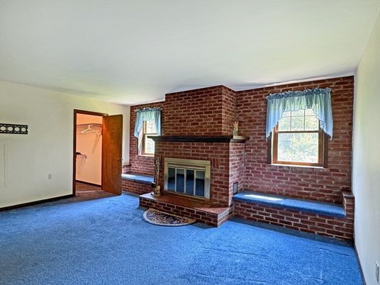 Empty room, Fireplace, Interior, Stone Walls