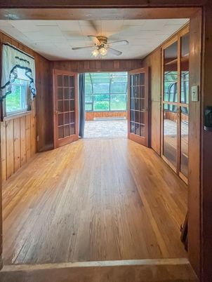 Empty room, Interior, Wood Texture Flooring, Wooden Walls