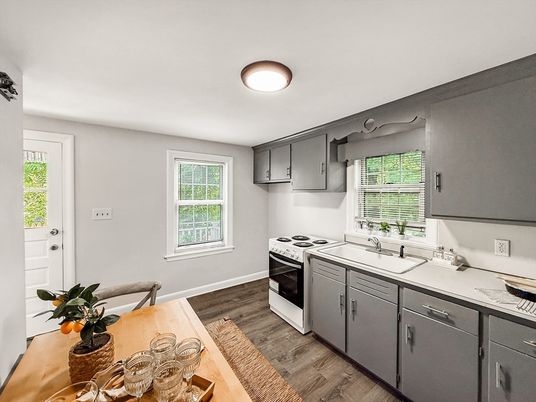 Interior, Kitchen, Wood Texture Flooring