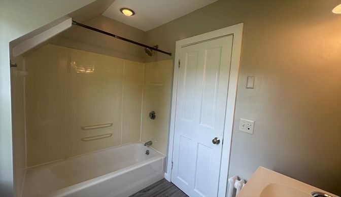 Bathroom, Interior, Wood Texture Flooring