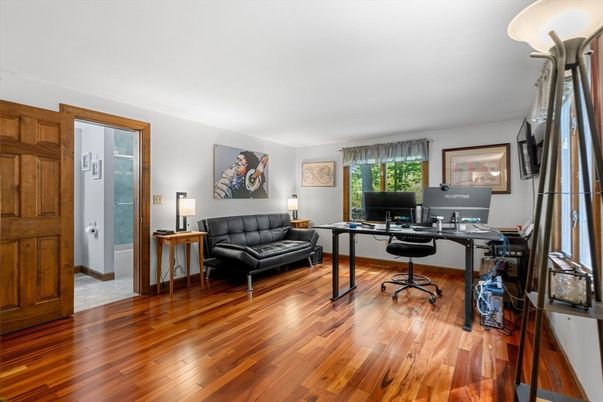 Home Office, Interior, Wood Texture Flooring
