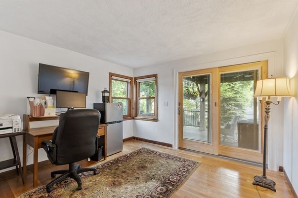 Home Office, Interior, Wood Texture Flooring