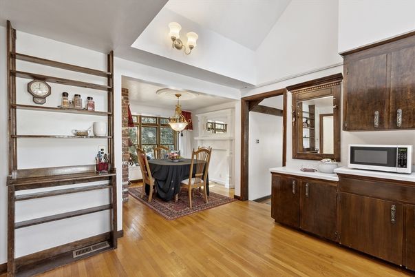 Dining room, Interior, Wood Texture Flooring