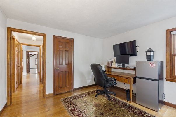 Home Office, Interior, Wood Texture Flooring