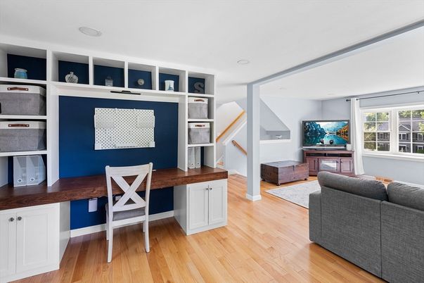 Home Office, Interior, Wood Texture Flooring