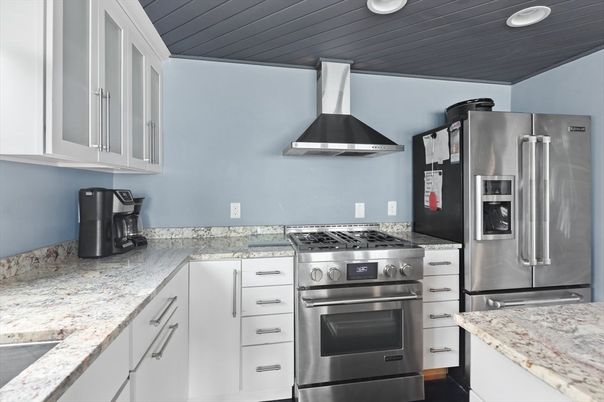 Interior, Kitchen, Recessed Lighting, Stainless Steel Appliances