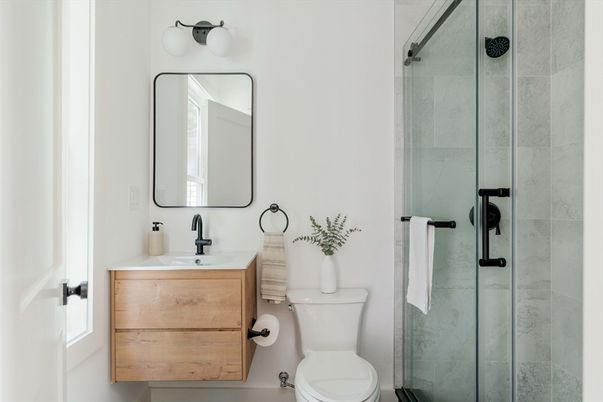 Bathroom, Glass Shower, Interior