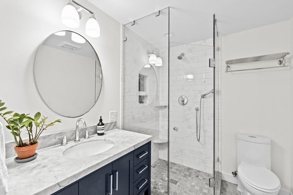 Bathroom, Glass Shower, Interior