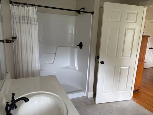 Bathroom, Interior, Wood Texture Flooring